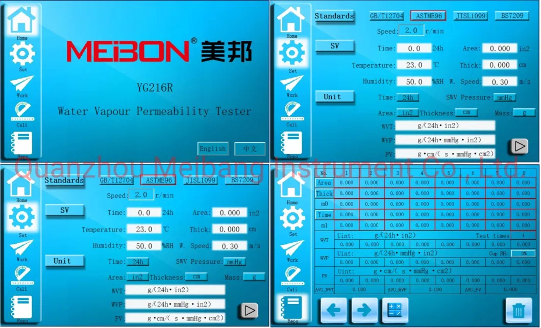 Fabric Water-Vapour Transmission Tester for Protective Clothing Machine Yg216r